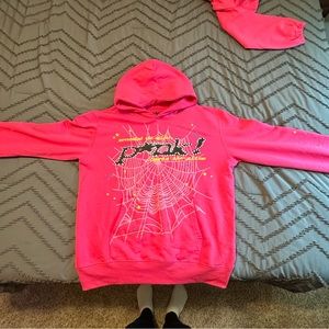 Sp5der Pink Hoodie